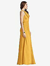 Side View Thumbnail - NYC Yellow Cowl-Neck Maxi Tank Dress - Nova