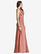 Side View Thumbnail - Desert Rose Cowl-Neck Maxi Tank Dress - Nova