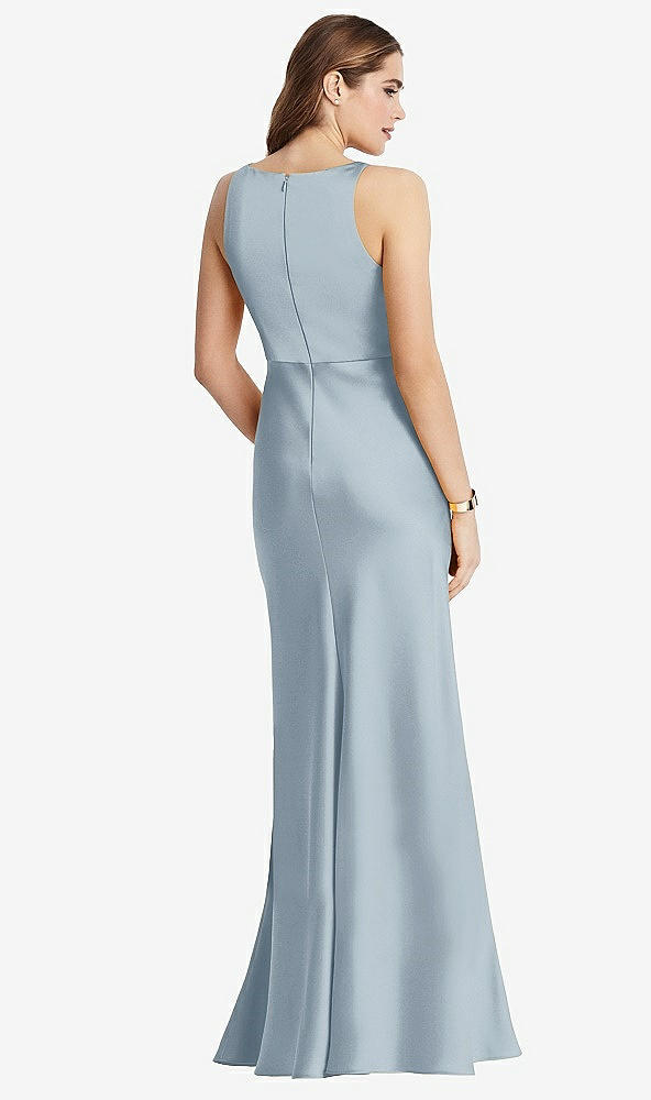 Back View - Mist Cowl-Neck Maxi Tank Dress - Nova