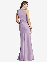 Rear View Thumbnail - Pale Purple Cowl-Neck Maxi Tank Dress - Nova