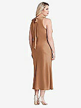 Alt View 3 Thumbnail - Toffee Tie Neck Cutout Midi Tank Dress - Lou