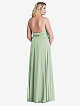 Alt View 2 Thumbnail - Celadon Chiffon Maxi Wrap Dress with Sash - Cora