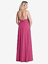 Alt View 2 Thumbnail - Tea Rose Chiffon Maxi Wrap Dress with Sash - Cora