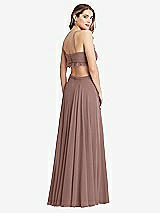 Rear View Thumbnail - Sienna Ruffled Chiffon Cutout Maxi Dress - Jessie