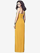 Alt View 2 Thumbnail - NYC Yellow One-Shoulder Draped Maxi Dress with Front Slit - Aeryn