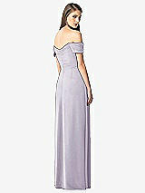 Rear View Thumbnail - Moondance Off-the-Shoulder Ruched Chiffon Maxi Dress - Alessia