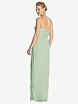 Rear View Thumbnail - Celadon Strapless Draped Chiffon Maxi Dress - Lila