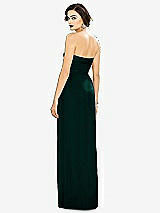 Alt View 2 Thumbnail - Evergreen Strapless Draped Chiffon Maxi Dress - Lila