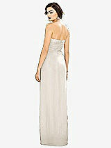 Alt View 2 Thumbnail - Ivory Strapless Draped Chiffon Maxi Dress - Lila