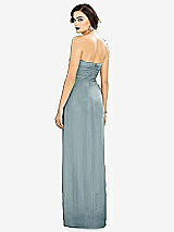 Alt View 2 Thumbnail - Morning Sky Strapless Draped Chiffon Maxi Dress - Lila