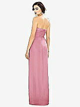 Alt View 2 Thumbnail - Peony Pink Strapless Draped Chiffon Maxi Dress - Lila