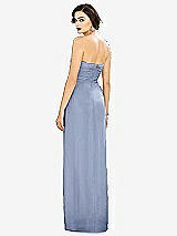 Alt View 2 Thumbnail - Sky Blue Strapless Draped Chiffon Maxi Dress - Lila