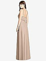 Rear View Thumbnail - Topaz Ruffle-Trimmed Backless Maxi Dress