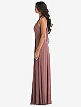 Alt View 3 Thumbnail - Rosewood High Neck Halter Backless Maxi Dress