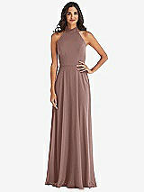 Alt View 1 Thumbnail - Sienna High Neck Halter Backless Maxi Dress