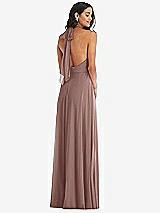 Alt View 4 Thumbnail - Sienna High Neck Halter Backless Maxi Dress