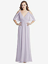 Alt View 1 Thumbnail - Moondance Convertible Cold-Shoulder Draped Wrap Maxi Dress