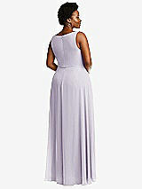 Rear View Thumbnail - Moondance Deep V-Neck Chiffon Maxi Dress