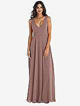 Alt View 3 Thumbnail - Sienna Deep V-Neck Chiffon Maxi Dress