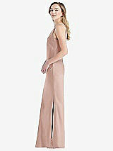 Side View Thumbnail - Toasted Sugar One-Shoulder Asymmetrical Maxi Slip Dress