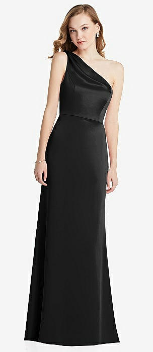 Black One Shoulder Bridesmaid Dresses