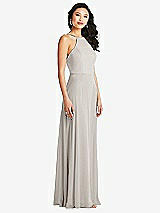 Side View Thumbnail - Oyster Bella Bridesmaids Dress BB129