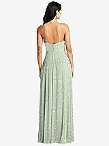 Rear View Thumbnail - Vintage Primrose Sage Bella Bridesmaids Dress BB129