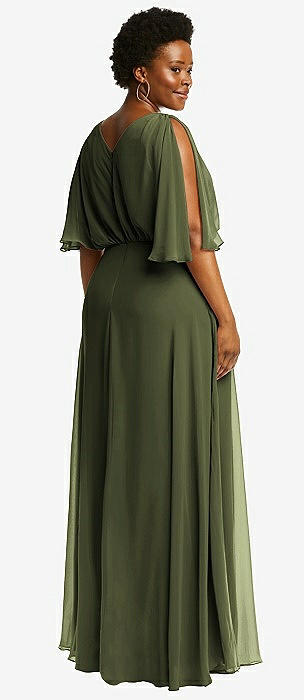 After Six Olive Green Maxi Bridesmaid Dresses