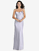 Front View Thumbnail - Silver Dove Open-Back Convertible Strap Maxi Bias Slip Dress