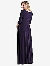 Rear View Thumbnail - Concord 3/4 Sleeve Wrap Bodice Maternity Dress