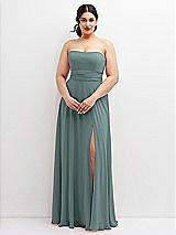 Alt View 4 Thumbnail - Icelandic Chiffon Convertible Maxi Dress with Multi-Way Tie Straps