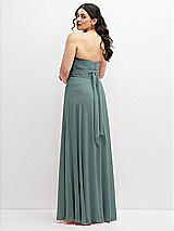 Alt View 6 Thumbnail - Icelandic Chiffon Convertible Maxi Dress with Multi-Way Tie Straps