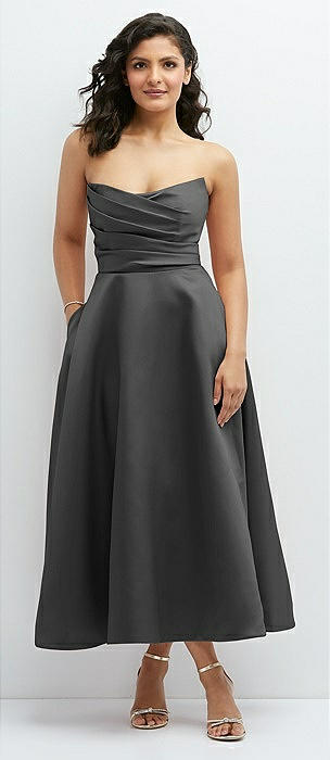 Pewter Bridesmaid Dresses