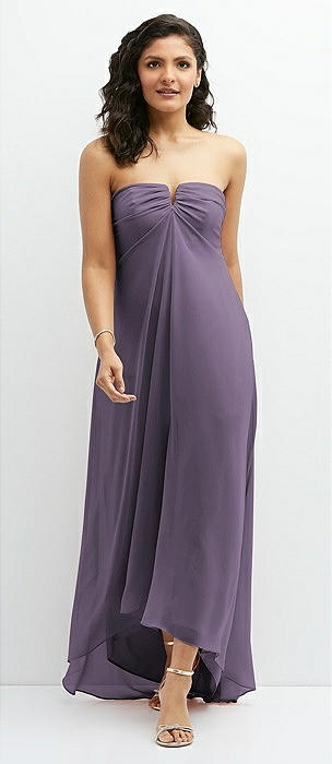 Deep lavender bridesmaid dresses best sale