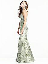 Side View Thumbnail - Cottage Rose Sage Bella Bridesmaids Dress BB137