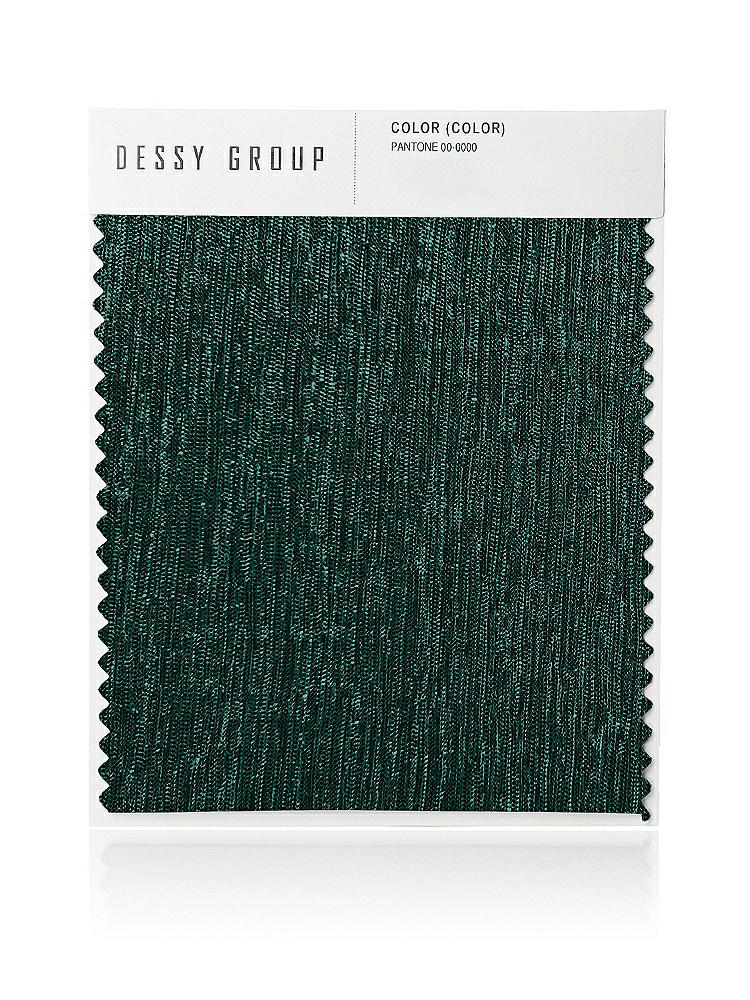 Front View - Metallic Evergreen Pleated Metallic Swatch