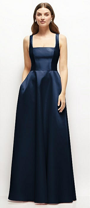 Blue Full Skirt Ready To Ship Bridesmaid Dresses