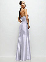 Side View Thumbnail - Silver Dove Strapless Cuff Neckline Satin Trumpet Gown