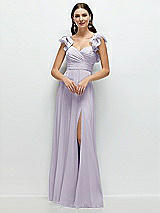 Front View Thumbnail - Moondance Dramatic Ruffle Edge Strap Chiffon Maxi Dress