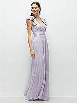 Side View Thumbnail - Moondance Dramatic Ruffle Edge Strap Chiffon Maxi Dress