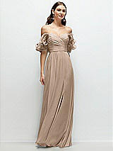 Alt View 1 Thumbnail - Topaz Dramatic Ruffle Edge Strap Chiffon Maxi Dress