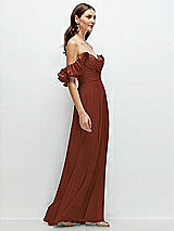 Alt View 2 Thumbnail - Auburn Moon Dramatic Ruffle Edge Strap Chiffon Maxi Dress