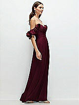 Alt View 2 Thumbnail - Cabernet Dramatic Ruffle Edge Strap Chiffon Maxi Dress