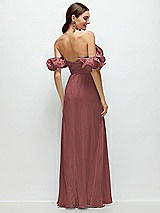 Alt View 3 Thumbnail - English Rose Dramatic Ruffle Edge Strap Chiffon Maxi Dress