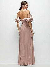 Alt View 3 Thumbnail - Neu Nude Dramatic Ruffle Edge Strap Chiffon Maxi Dress