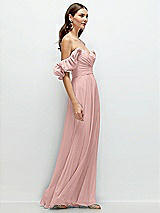 Alt View 2 Thumbnail - Rose - PANTONE Rose Quartz Dramatic Ruffle Edge Strap Chiffon Maxi Dress