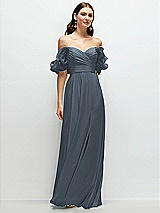 Alt View 1 Thumbnail - Silverstone Dramatic Ruffle Edge Strap Chiffon Maxi Dress