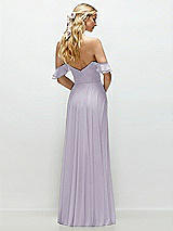 Alt View 3 Thumbnail - Moondance Convertible Ruffle Strap Chiffon Maxi Dress with Full Circle Skirt