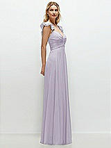 Side View Thumbnail - Moondance Convertible Ruffle Strap Chiffon Maxi Dress with Full Circle Skirt