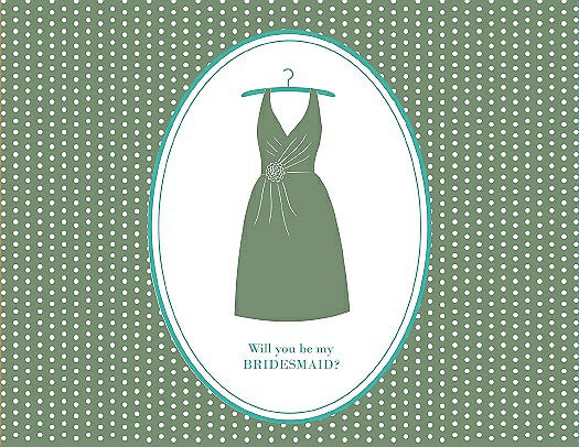 Will You Be My Bridesmaid Card - Dress